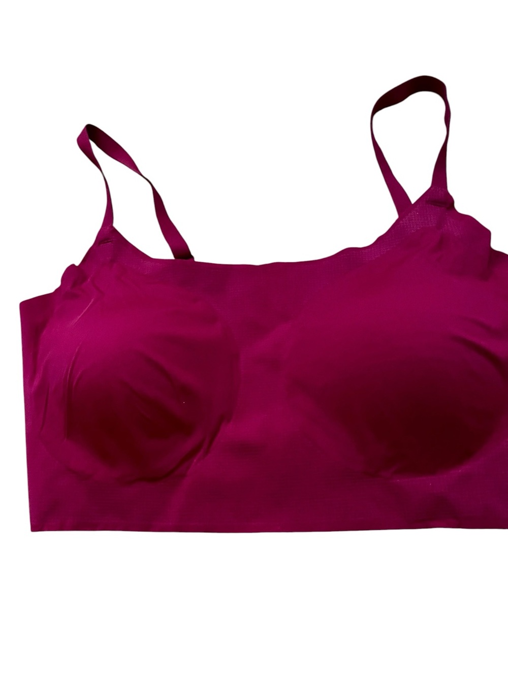 Maidenform Deep Berry Seamless Wireless Bralette Sz XL Adjustable Strap